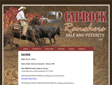 Tablet Screenshot of caprockranchers.com